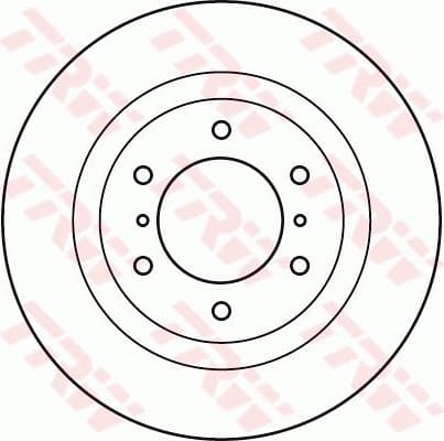 Brake Disc TRW SINGLE DF4943S - image 2