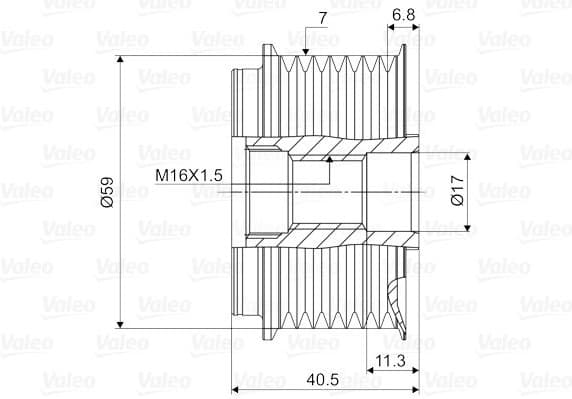 Alternator Freewheel Clutch VALEO NEW SPARE PART 588079 - image 2