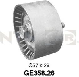 Deflection Pulley/Guide Pulley, timing belt GE358.26