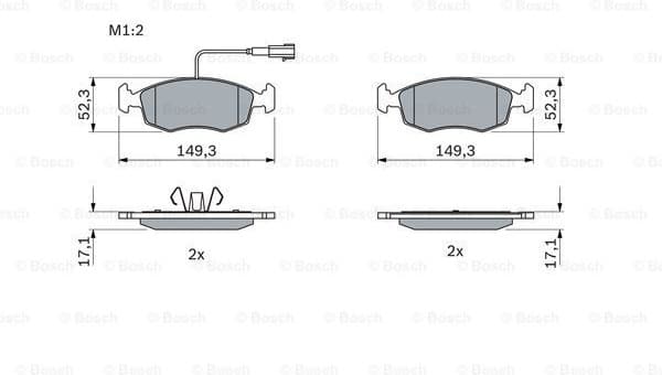 Brake Pad Set, disc brake 0986494463 - image 3