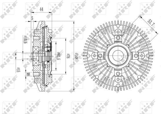 Clutch, radiator fan 49623 - image 2