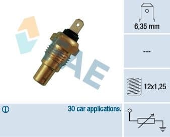 Sensor, coolant temperature 31680
