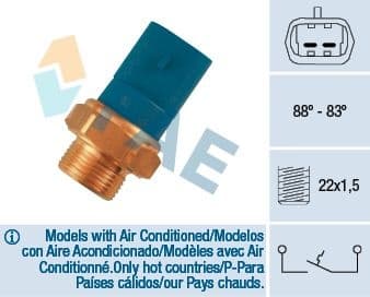 Temperature Switch, radiator fan 36260