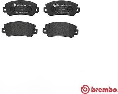 Brake Pad Set, disc brake PRIME LINE P23021 - image 2