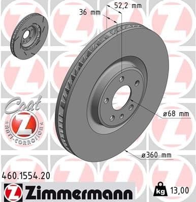 Brake Disc COAT Z 460.1554.20