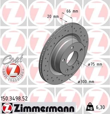 Brake Disc SPORT BRAKE DISC Z 150.3498.52