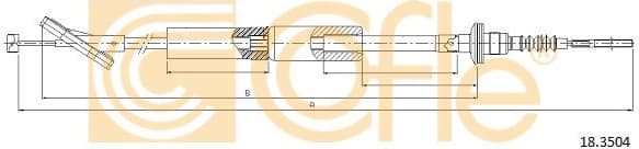Cable Pull, clutch control 18.3504