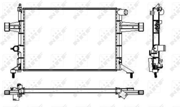 Radiator, engine cooling 53628