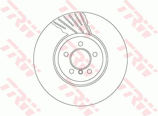 Brake Disc TRW SINGLE DF6614S