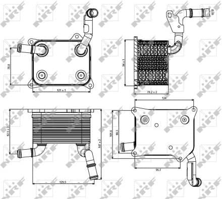 Oil Cooler, engine oil 31266