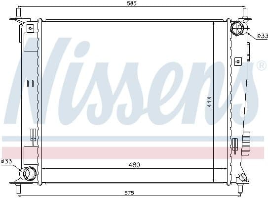 Radiator, engine cooling ** FIRST FIT ** 66742