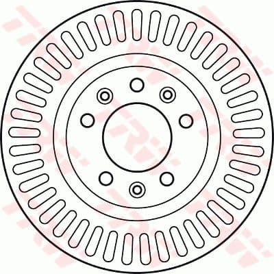 Brake Disc TRW SINGLE DF6020S - image 2