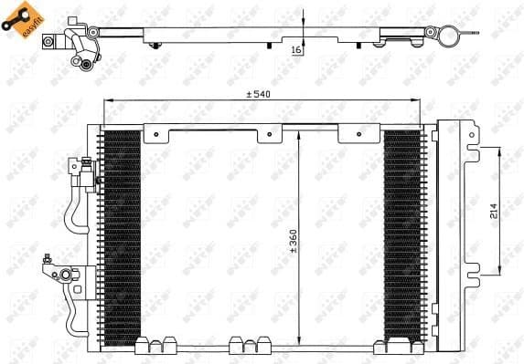 Condenser, air conditioning EASY FIT 35556