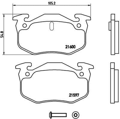 Brake Pad Set, disc brake PRIME LINE P68018