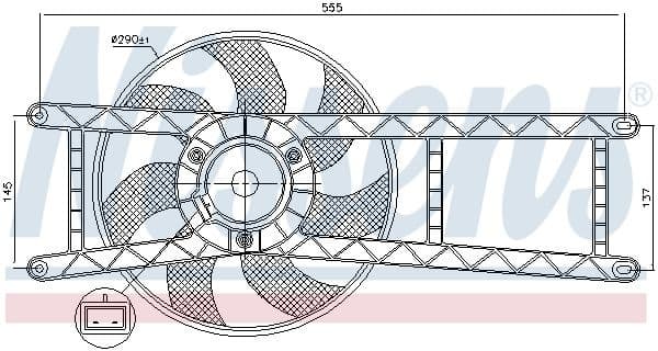 Fan, engine cooling 85145
