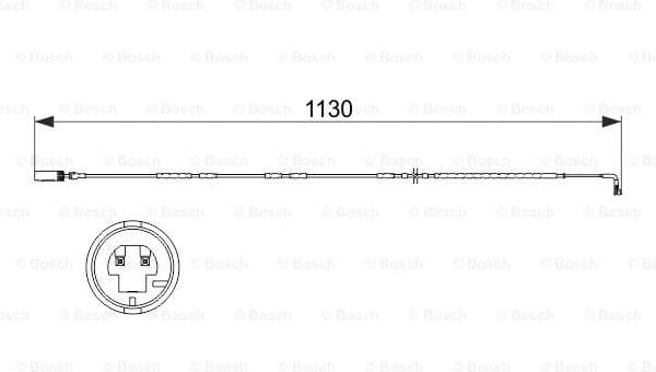 Warning Contact, brake pad wear 1987473505 - image 2