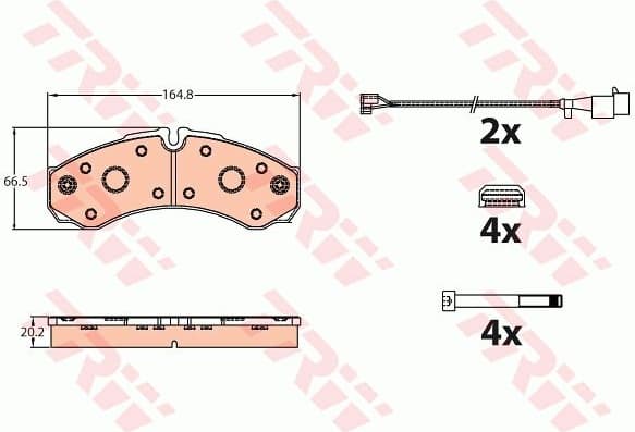 Brake Pad Set, disc brake GDB2109