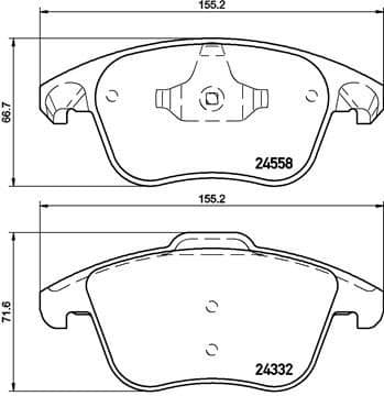 Brake Pad Set, disc brake PRIME LINE P61117