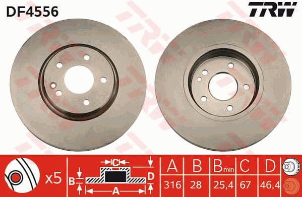 Brake Disc DF4556