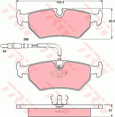 Brake Pad Set, disc brake GDB1258