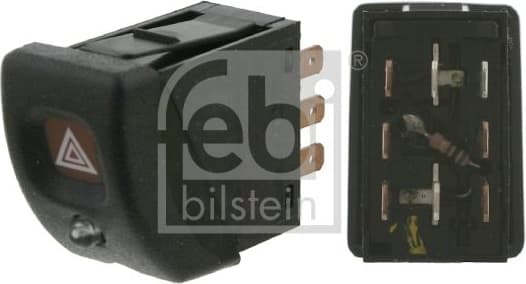 Hazard Warning Light Switch febi Plus 04718