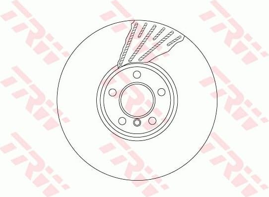 Brake Disc TRW SINGLE DF6622S