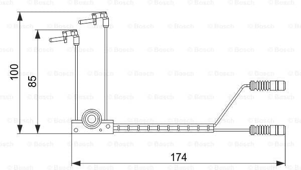 Warning Contact, brake pad wear 1987474584
