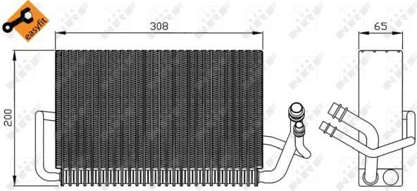 Evaporator, air conditioning 36121 - image 3
