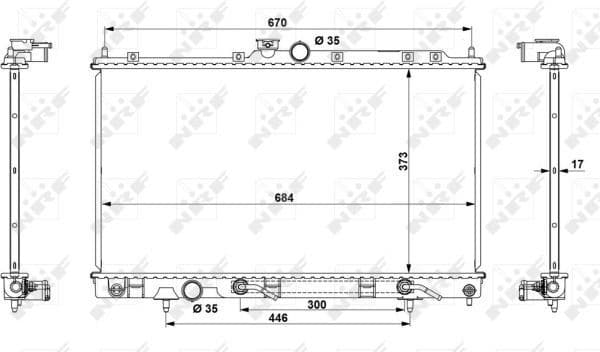 Radiator, engine cooling EASY FIT 53778 - image 2