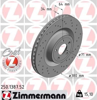 Brake Disc SPORT BRAKE DISC Z 250.1387.52