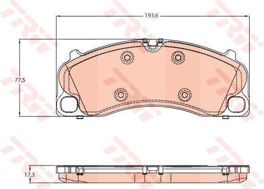 Brake Pad Set, disc brake GDB1952