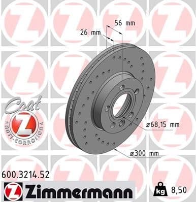 Brake Disc SPORT BRAKE DISC Z 600.3214.52