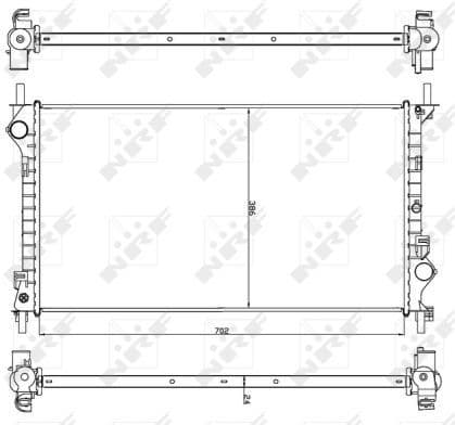 Radiator, engine cooling EASY FIT 54756 - image 5