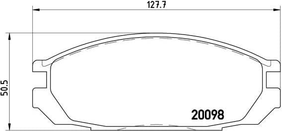 Brake Pad Set, disc brake PRIME LINE P56020