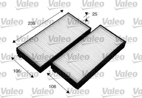 Filter, cabin air VALEO ESSENTIAL 715523