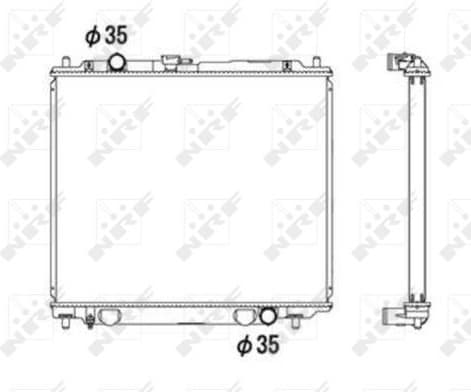 Radiator, engine cooling 52108