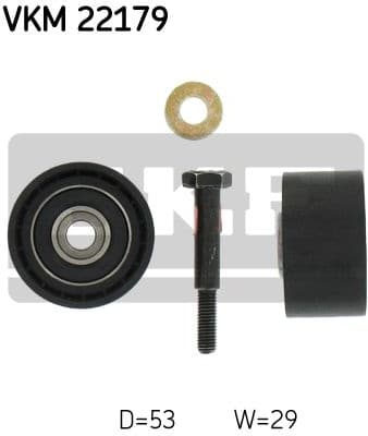 Deflection Pulley/Guide Pulley, timing belt VKM 22179