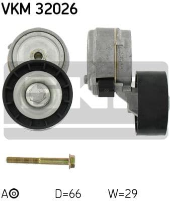 Belt Tensioner, V-ribbed belt VKM 32026