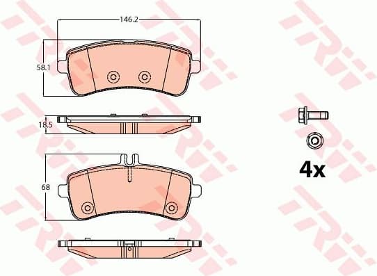 Brake Pad Set, disc brake GDB2079