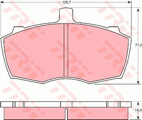 Brake Pad Set, disc brake GDB760