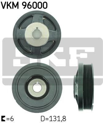 Belt Pulley, crankshaft VKM 96000