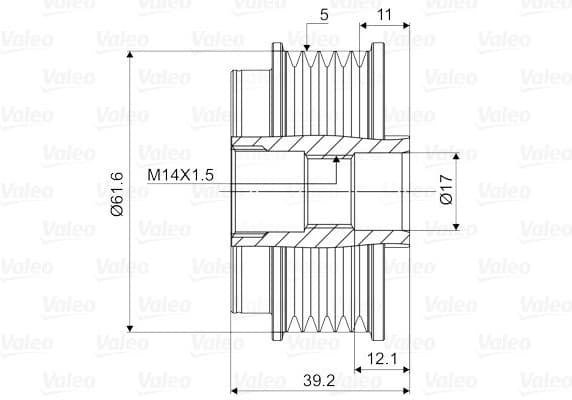 Alternator Freewheel Clutch VALEO NEW SPARE PART 588098 - image 3