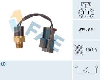 Temperature Switch, radiator fan 37760