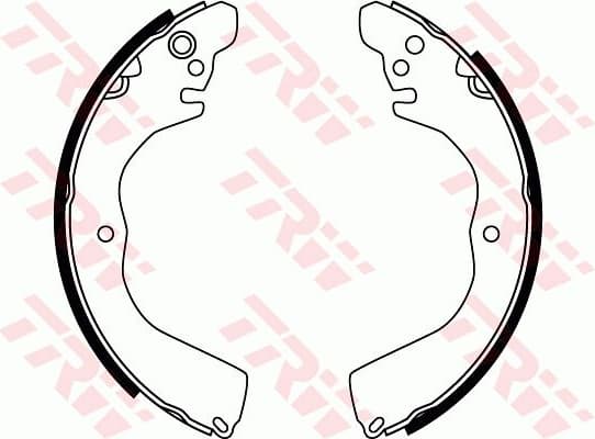 Brake Shoe Set, parking brake GS8762