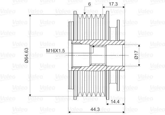Alternator Freewheel Clutch VALEO NEW SPARE PART 588084 - image 2