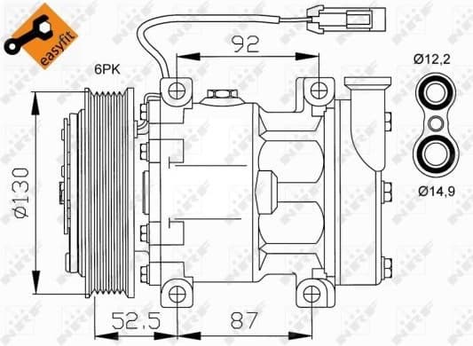 Compressor, air conditioning EASY FIT 32113