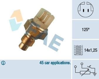 Sensor, coolant temperature 34040