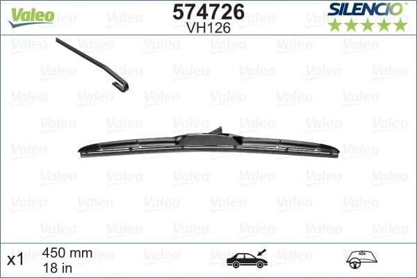 Wiper Blade SILENCIO HYBRID SINGLE 574726