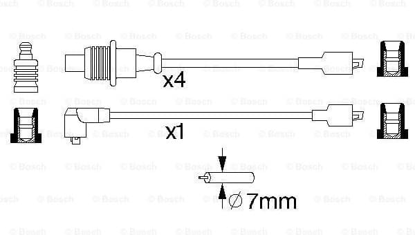 Ignition Cable Kit 0986357128 - image 5