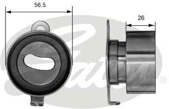 Tensioner Pulley, timing belt PowerGrip™ T41011